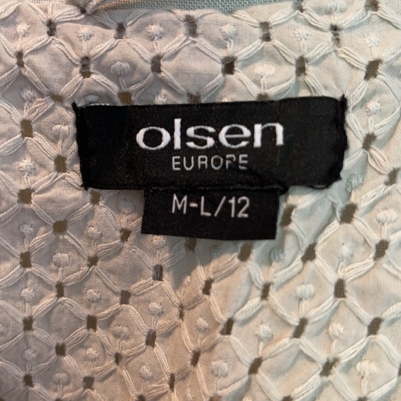 Pale grey OLSEN Linen blazer - Picture 2 of 6